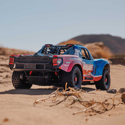 Arrma MOJAVE 4X4 4S BLX 1/8th Scale Desert Truck Blu/Red