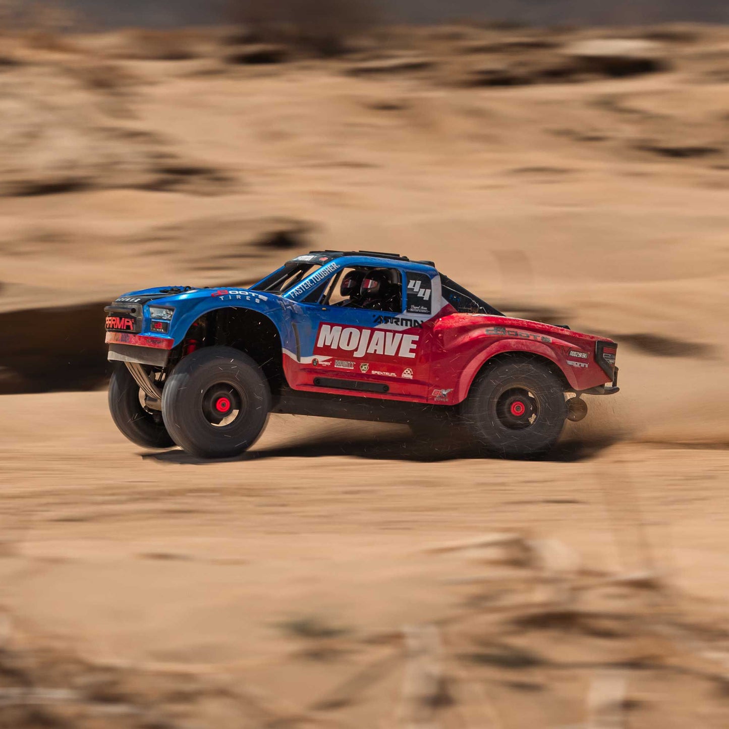 Arrma MOJAVE 4X4 4S BLX 1/8th Scale Desert Truck Blu/Red