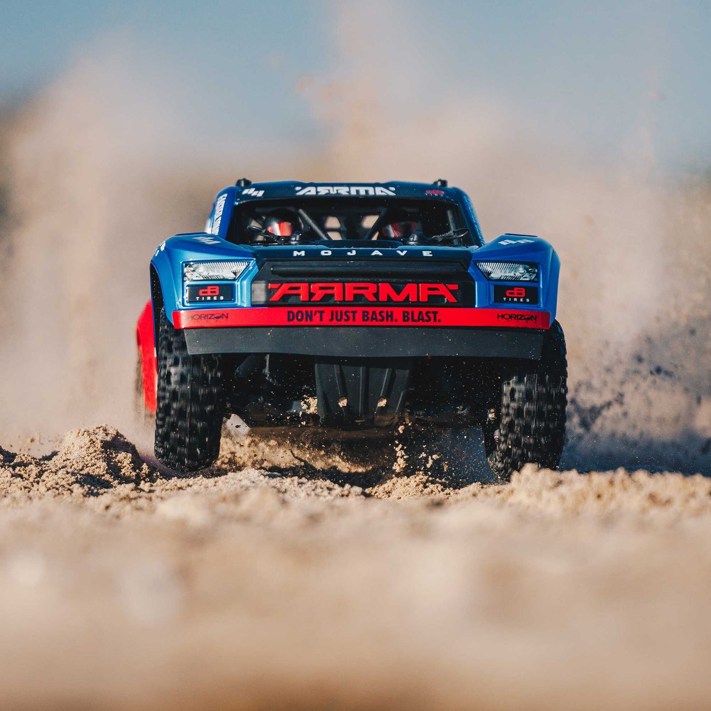 Arrma MOJAVE 4X4 4S BLX 1/8th Scale Desert Truck Blu/Red