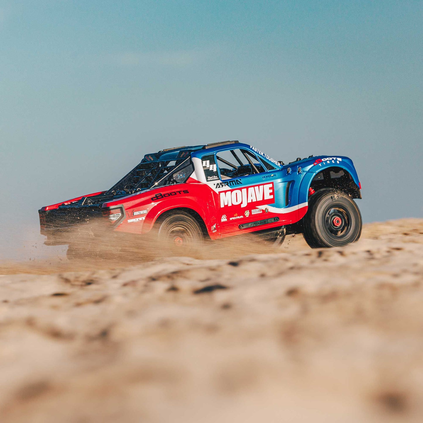 Arrma MOJAVE 4X4 4S BLX 1/8th Scale Desert Truck Blu/Red