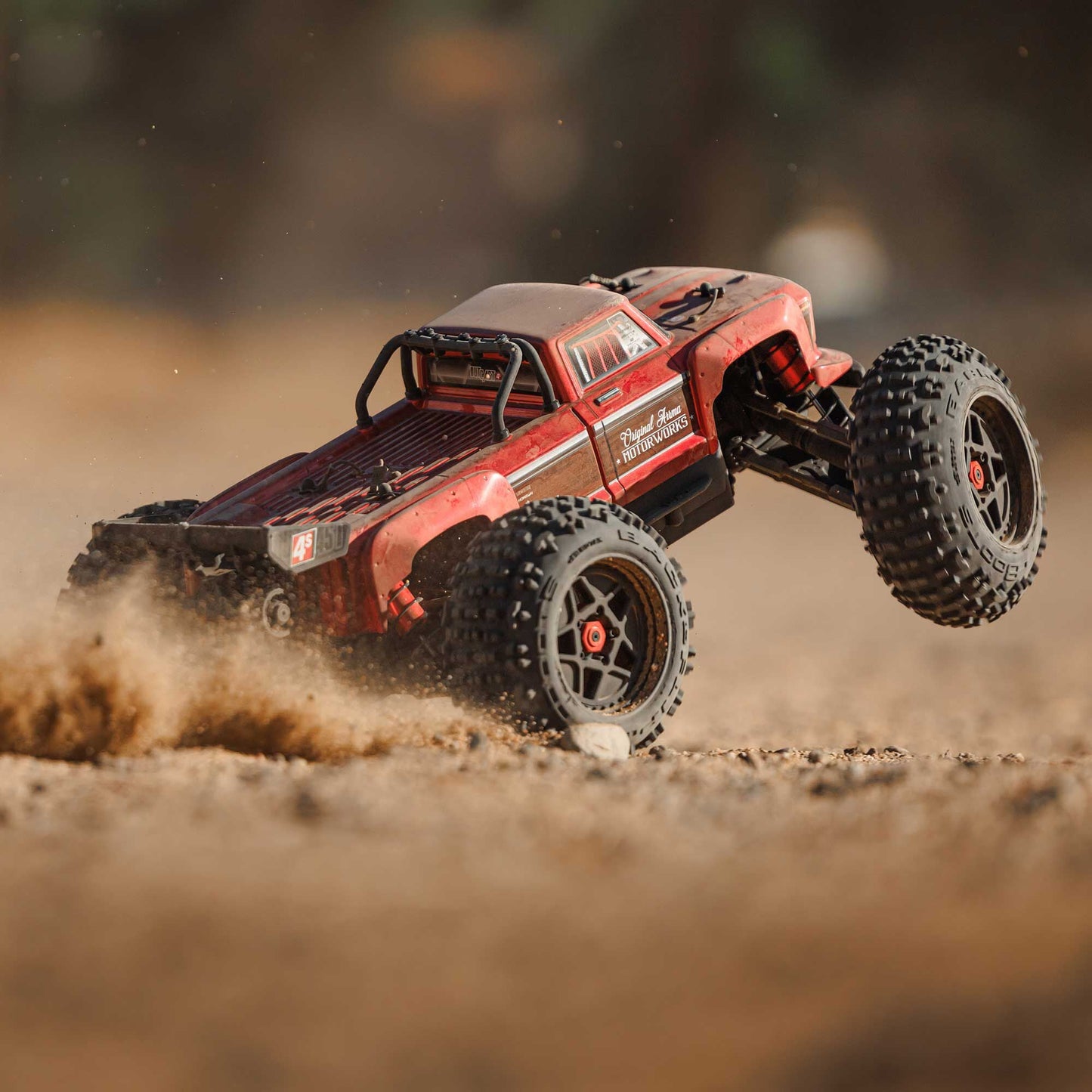 Arrma Outcast 4X4 4s brushless 1/10 4wd stunt truck red