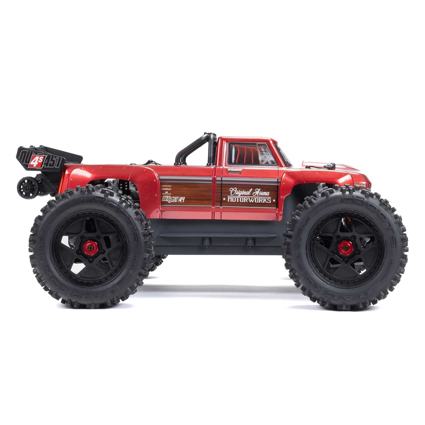Arrma Outcast 4X4 4s brushless 1/10 4wd stunt truck red