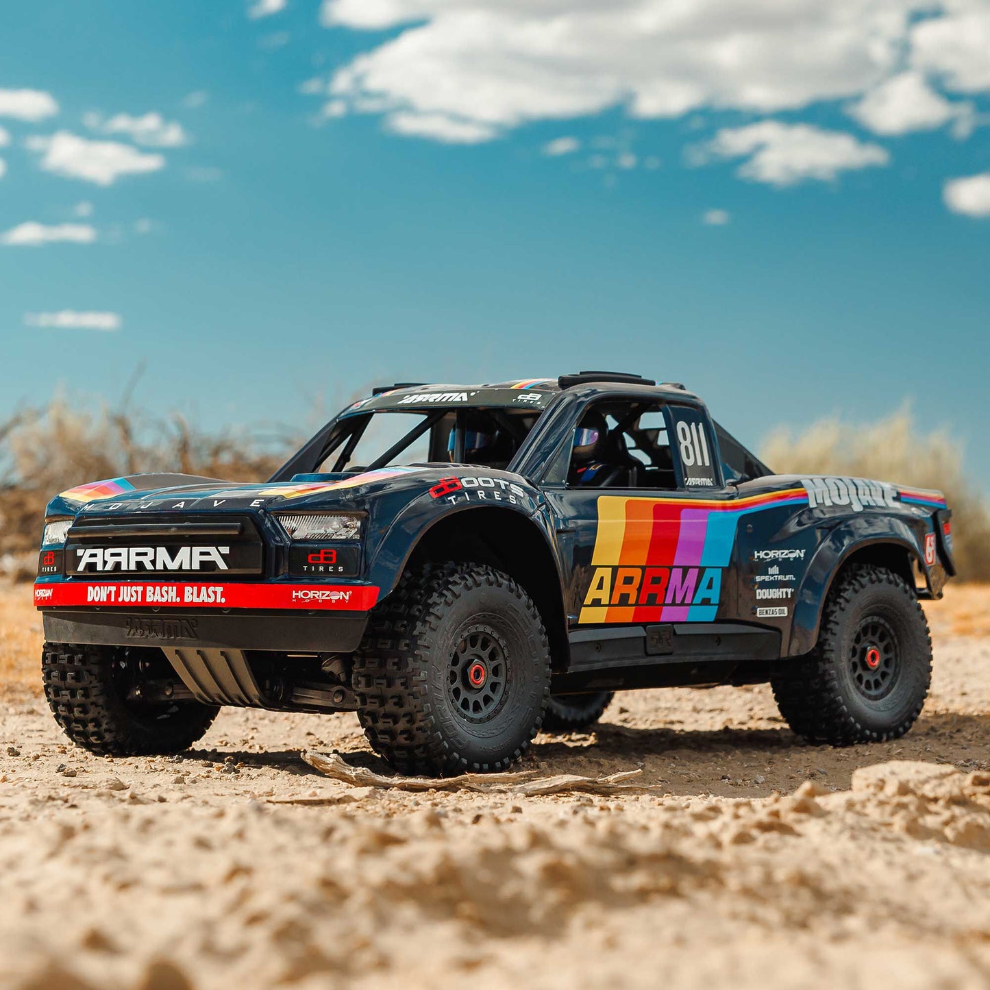 1/7 MOJAVE 6S 4X4 RTR Brushless Desert Truck, Blue