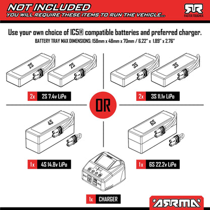 1/7 MOJAVE 6S 4X4 RTR Brushless Desert Truck, Blue