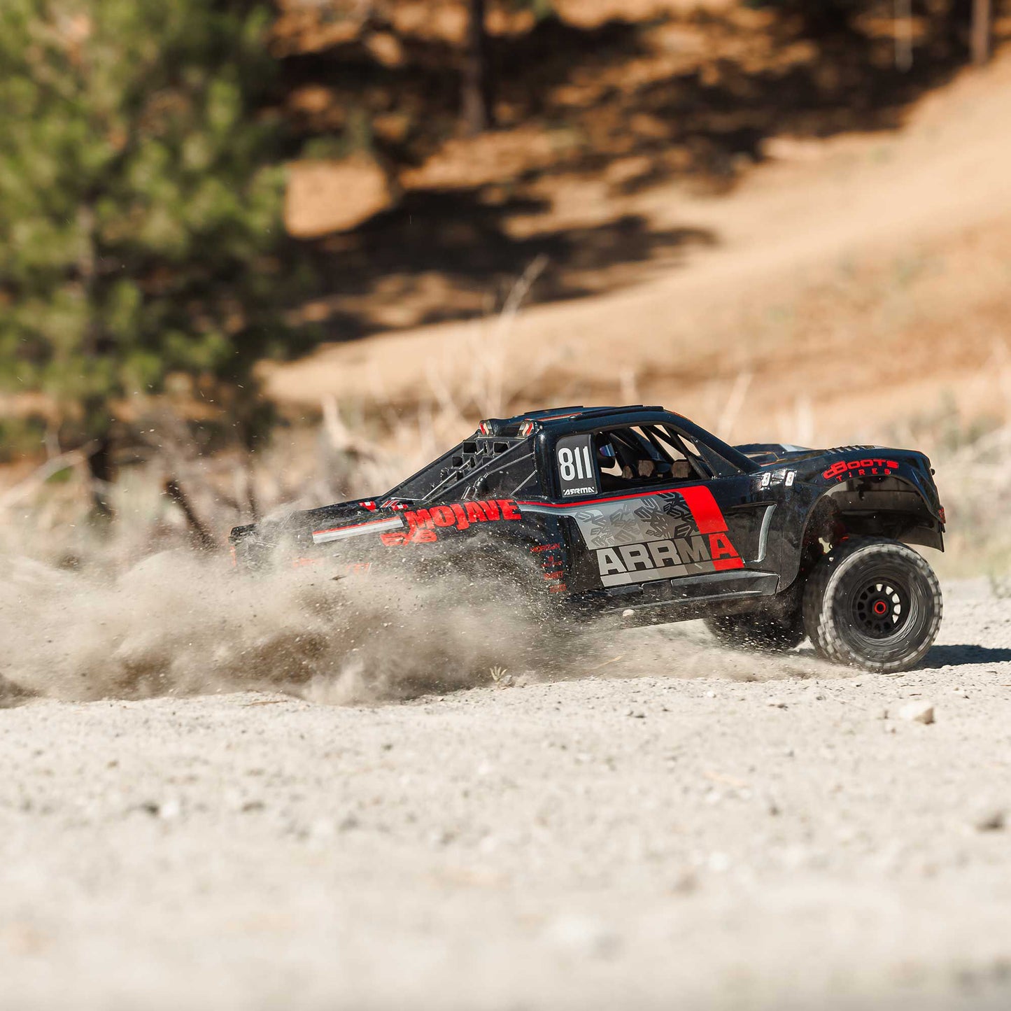 1/7 MOJAVE 6S EXB 4X4 RTR Brushless Desert Truck, Black