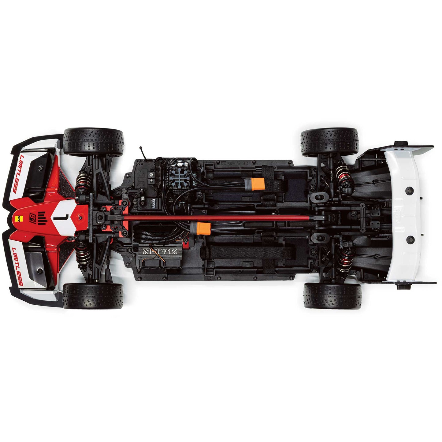 1/7 ARRMA LIMITLESS 120 8S Red/Black + (2) 14.8V 6800mAh 4S 120C Smart G2 Pro Basher LiPo Batteries: IC5