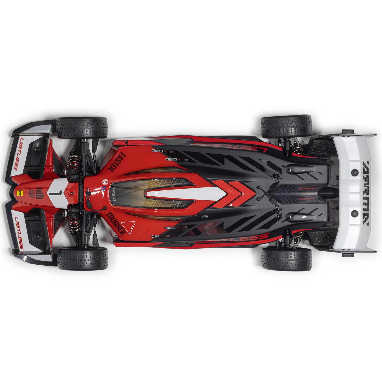 1/7 ARRMA LIMITLESS 120 8S Red/Black + (2) 14.8V 6800mAh 4S 120C Smart G2 Pro Basher LiPo Batteries: IC5