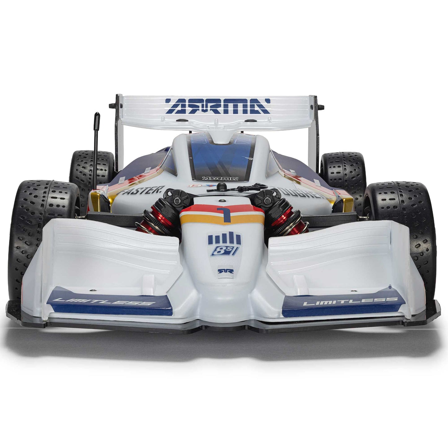 1/7 ARRMA LIMITLESS 120 8S White/Blue + (2) 14.8V 6800mAh 4S 120C Smart G2 Pro Basher LiPo Batteries: IC5