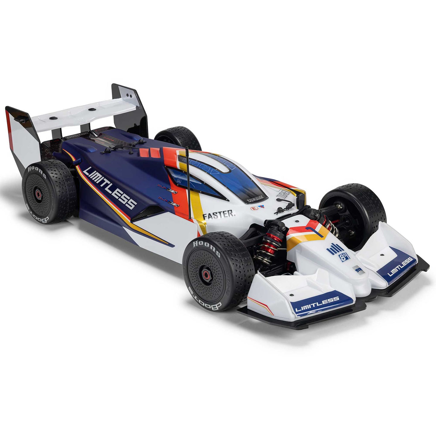 1/7 LIMITLESS 120 8S BLX SPEED MACHINE RTR w AVC, White/Blue