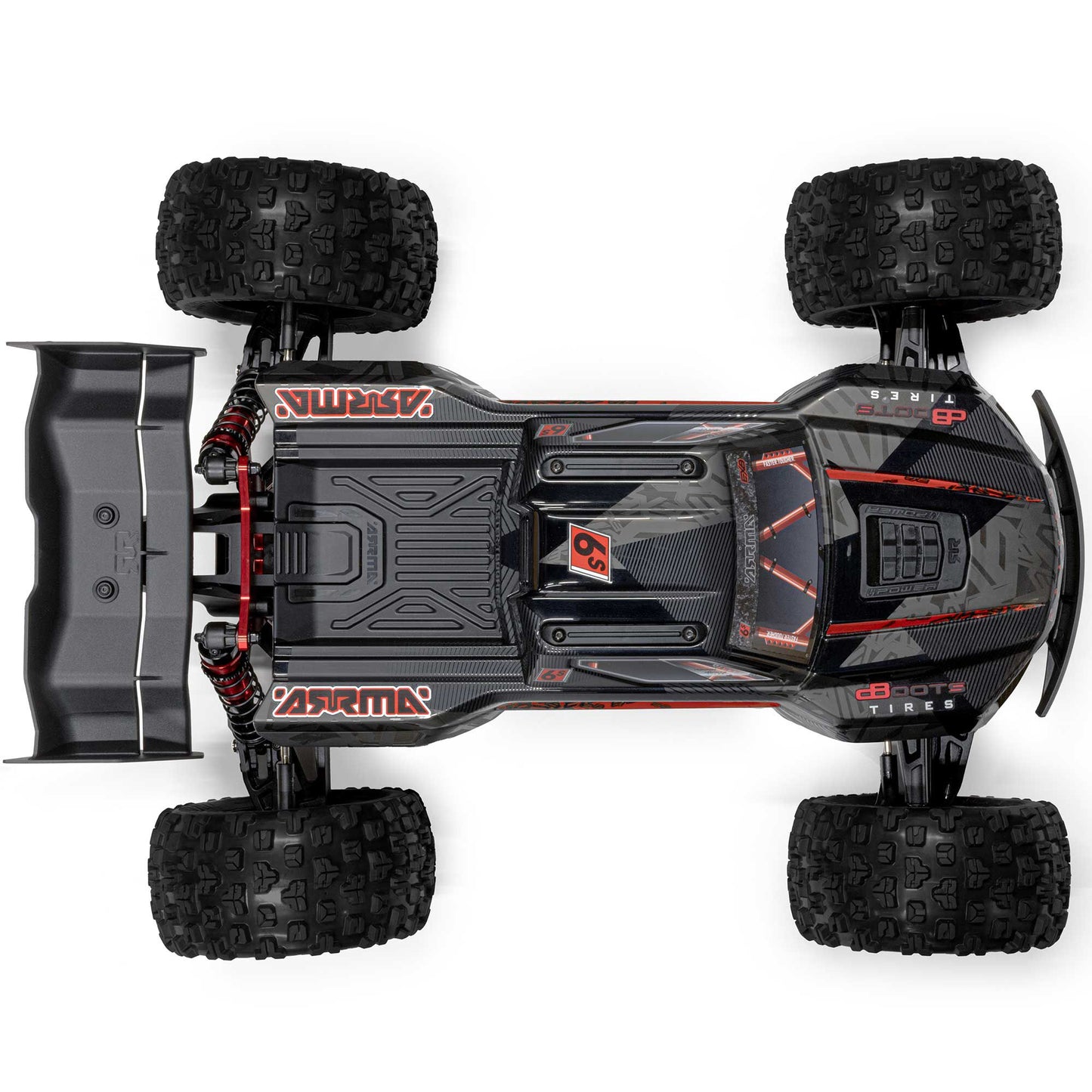 Arrma 1/8 KRATON 4X4 6S EXB BLX BRUSHLESS V6 SPEED TRUCK RTR, BLACK