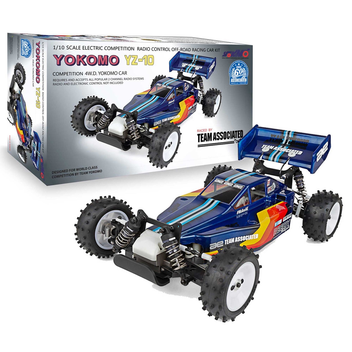 1:10 Team Yokomo YZ-10, Blue Off-Road Racing Car Kit