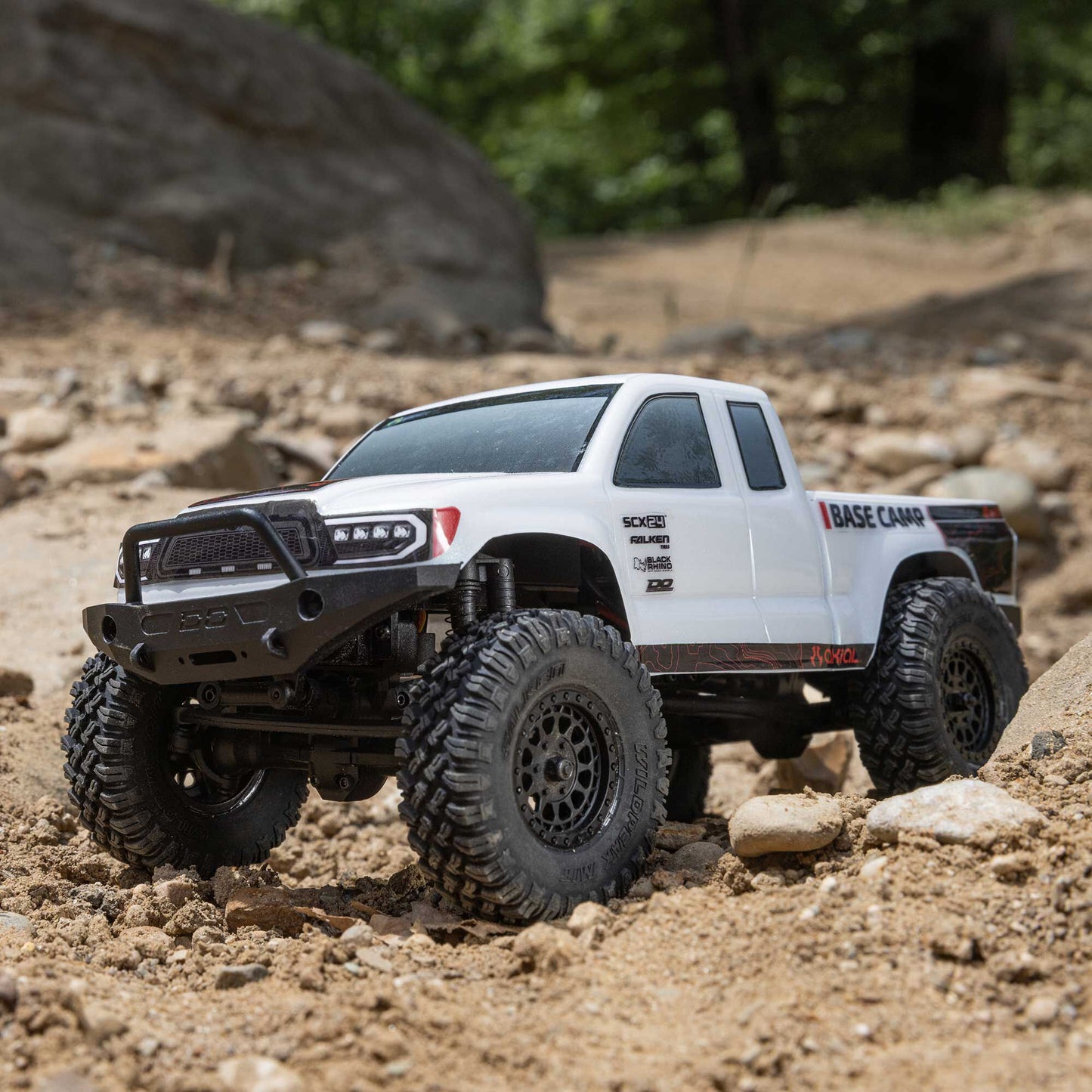 Axial 1/24 SCX24 Base Camp 4X4 RTR Brushed Rock Crawler (Battery & Charger Included), White