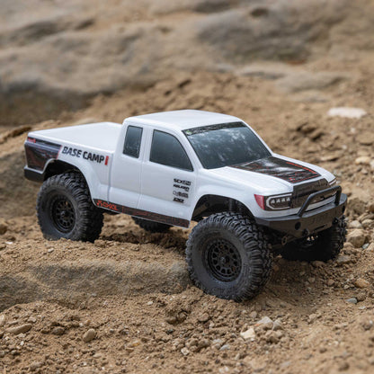Axial 1/24 SCX24 Base Camp 4X4 RTR Brushed Rock Crawler (Battery & Charger Included), White