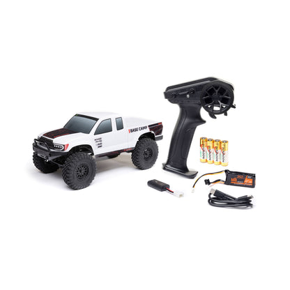 Axial 1/24 SCX24 Base Camp 4X4 RTR Brushed Rock Crawler (Battery & Charger Included), White