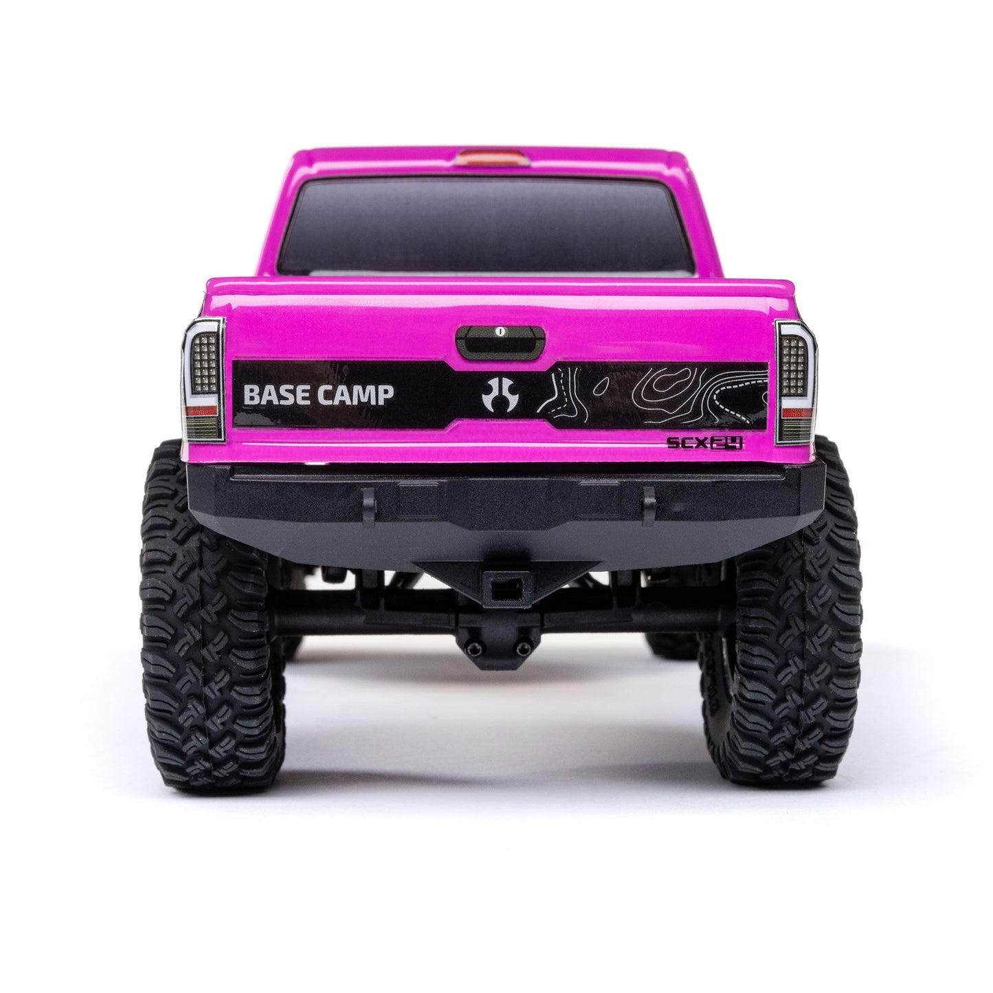Axial 1/24 SCX24 Base Camp 4X4 RTR Brushed Rock Crawler (Battery & Charger Included), Pink