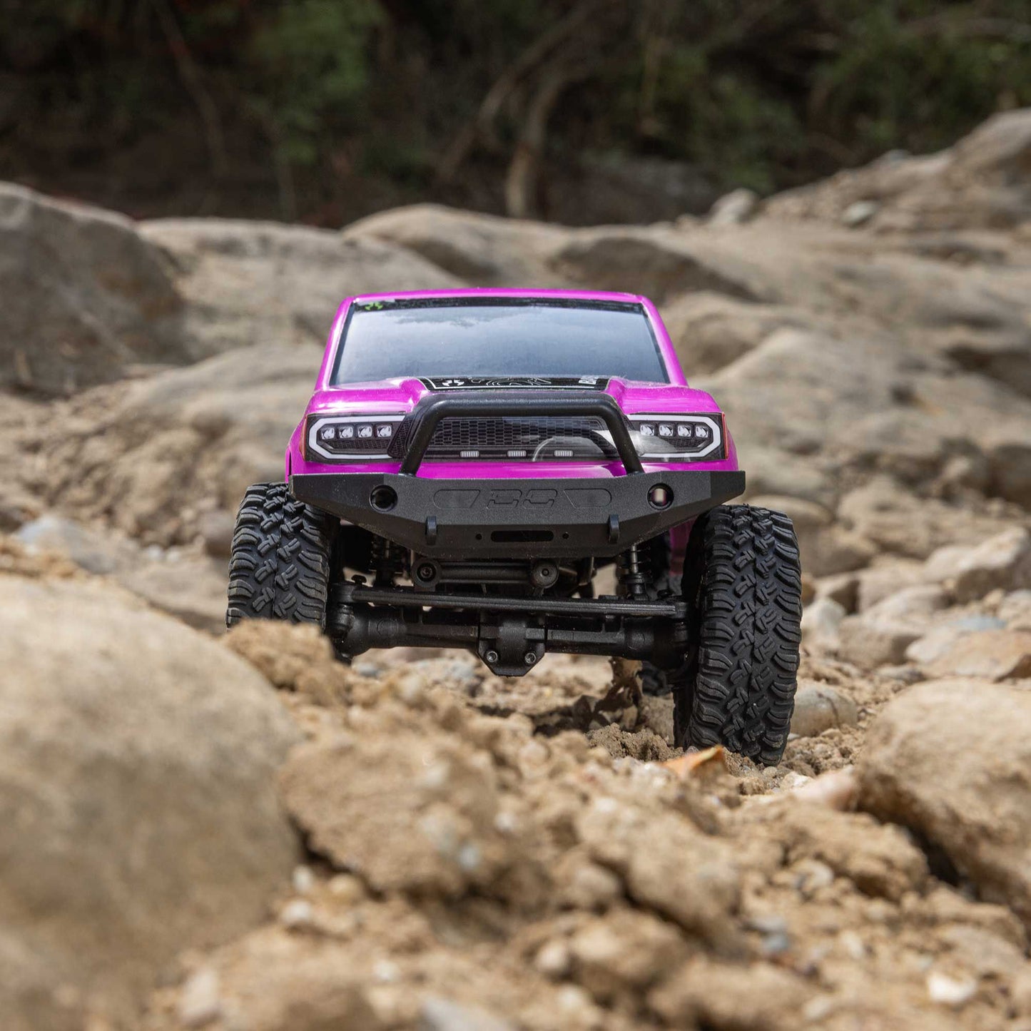 Axial 1/24 SCX24 Base Camp 4X4 RTR Brushed Rock Crawler (Battery & Charger Included), Pink