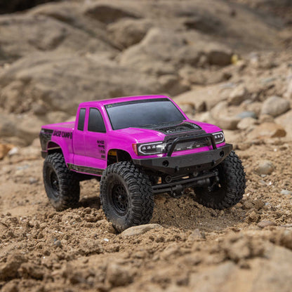 Axial 1/24 SCX24 Base Camp 4X4 RTR Brushed Rock Crawler (Battery & Charger Included), Pink