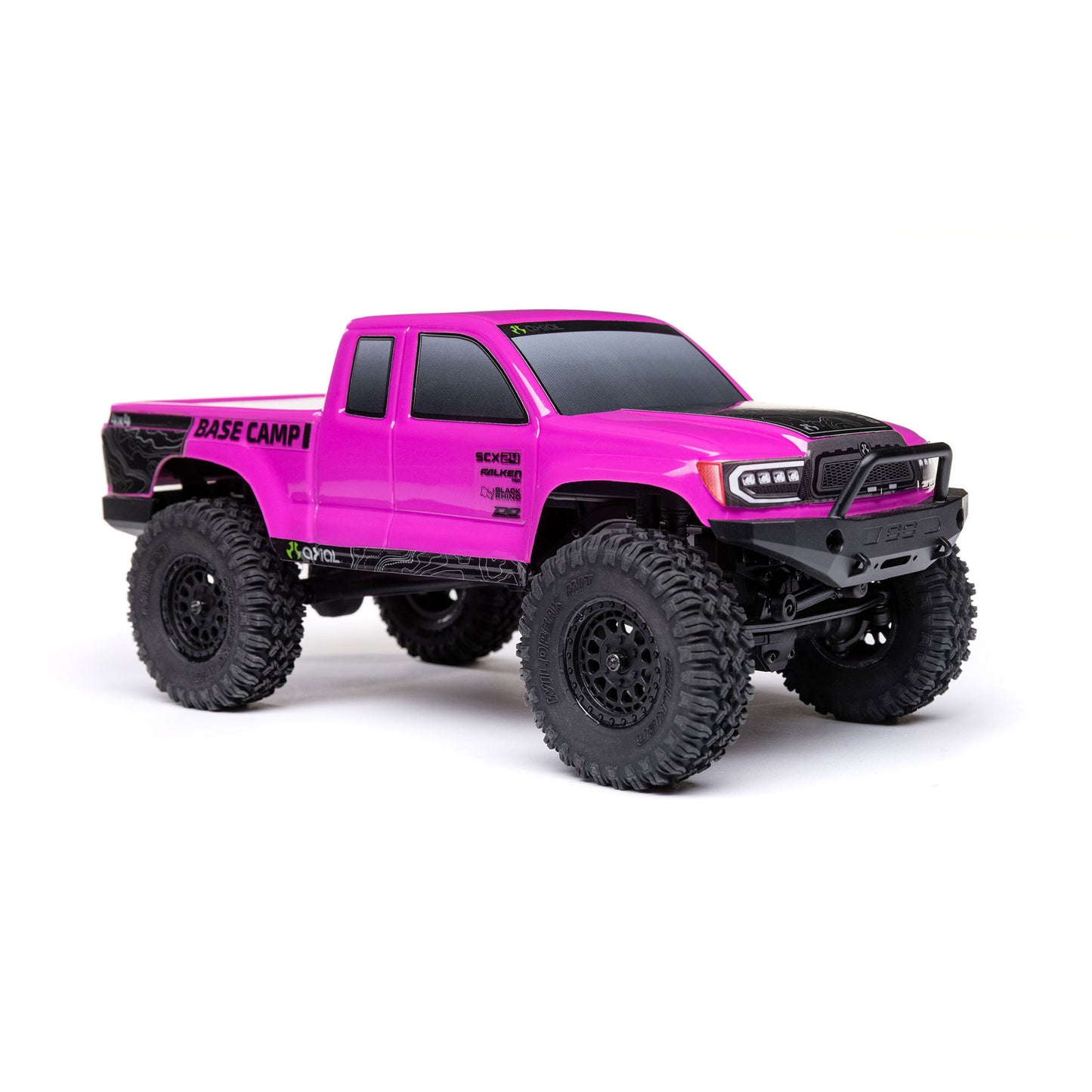 Axial 1/24 SCX24 Base Camp 4X4 RTR Brushed Rock Crawler (Battery & Charger Included), Pink