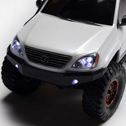 Axial 1/24 SCX24 Lexus GX 470 4X4 RTR Brushed Rock Crawler (Battery & Charger Included), White