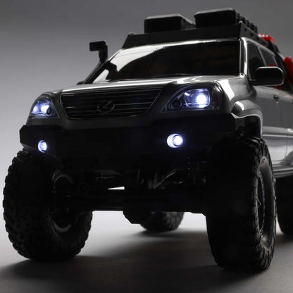 Axial 1/24 SCX24 Lexus GX 470 4X4 RTR Brushed Rock Crawler (Battery & Charger Included), Silver