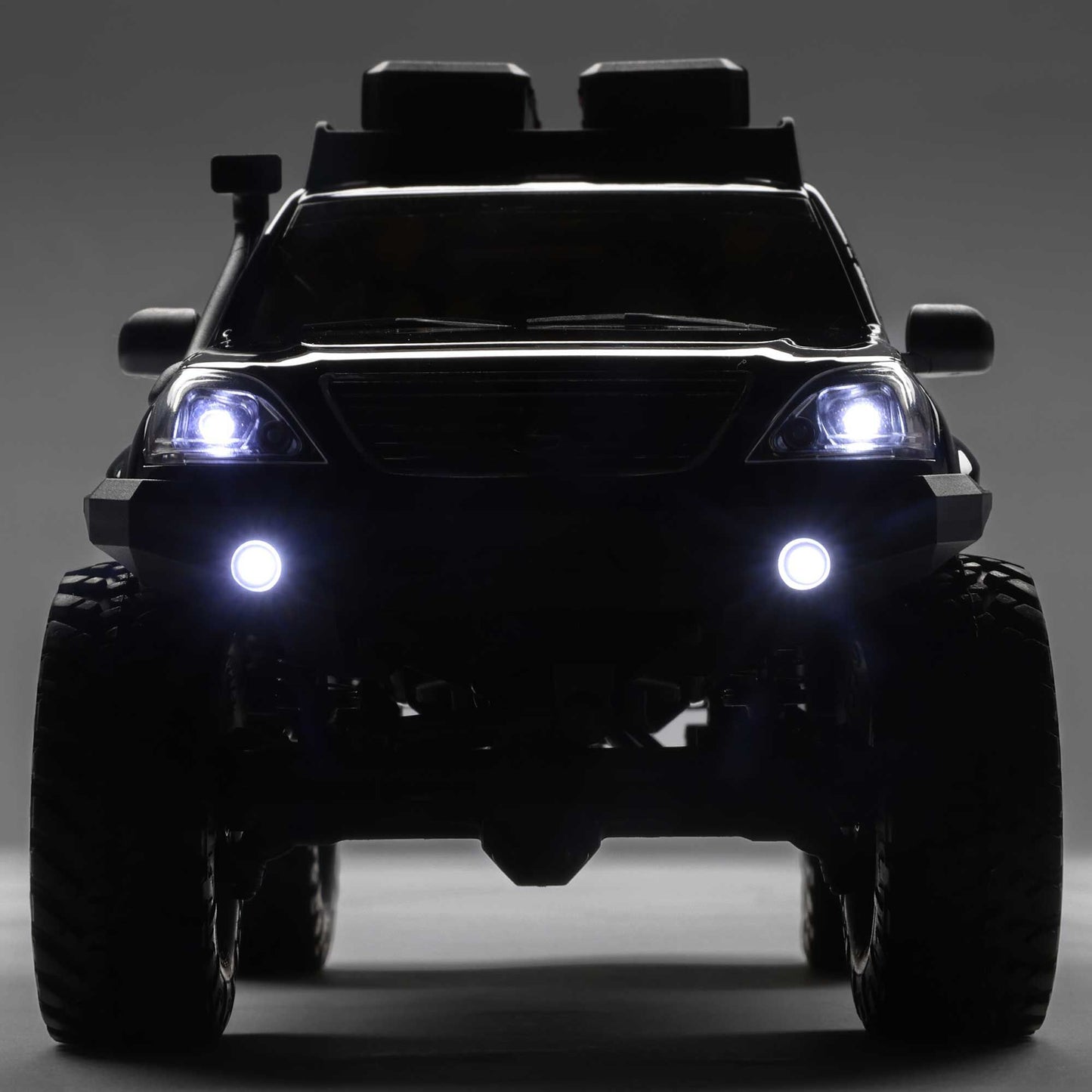 Axial 1/24 SCX24 Lexus GX 470 4X4 RTR Brushed Rock Crawler (Battery & Charger Included), Black