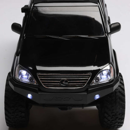 Axial 1/24 SCX24 Lexus GX 470 4X4 RTR Brushed Rock Crawler (Battery & Charger Included), Black