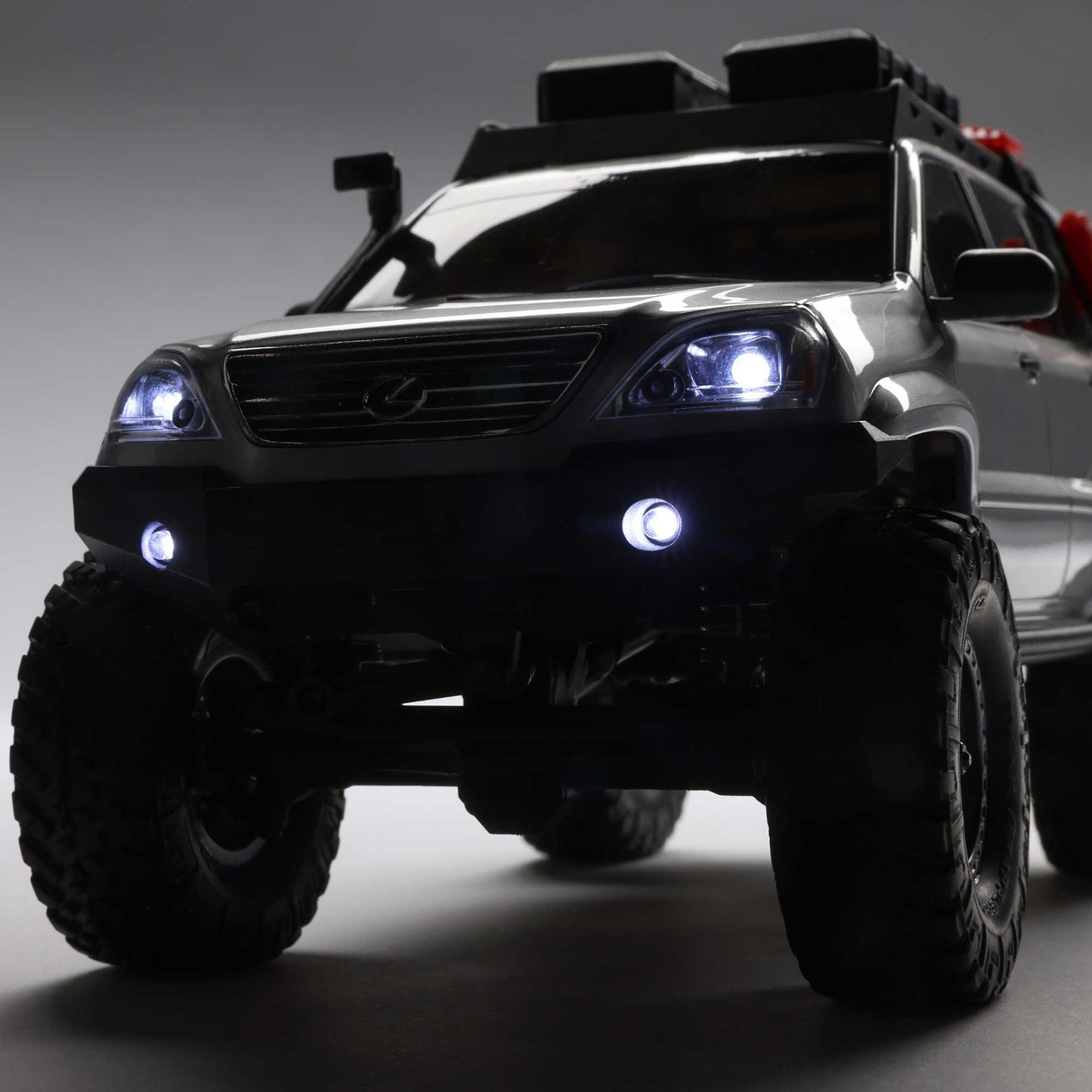 Axial 1/24 SCX24 Lexus GX 470 4X4 RTR Brushed Rock Crawler (Battery & Charger Included), Black