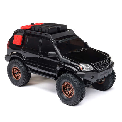 Axial 1/24 SCX24 Lexus GX 470 4X4 RTR Brushed Rock Crawler (Battery & Charger Included), Black