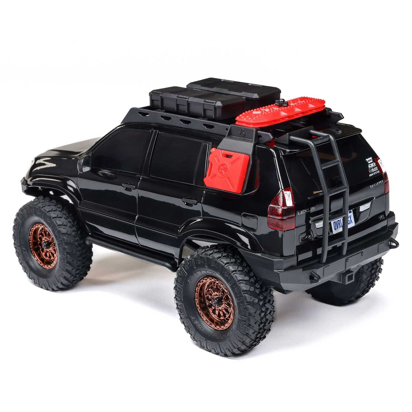 Axial 1/24 SCX24 Lexus GX 470 4X4 RTR Brushed Rock Crawler (Battery & Charger Included), Black