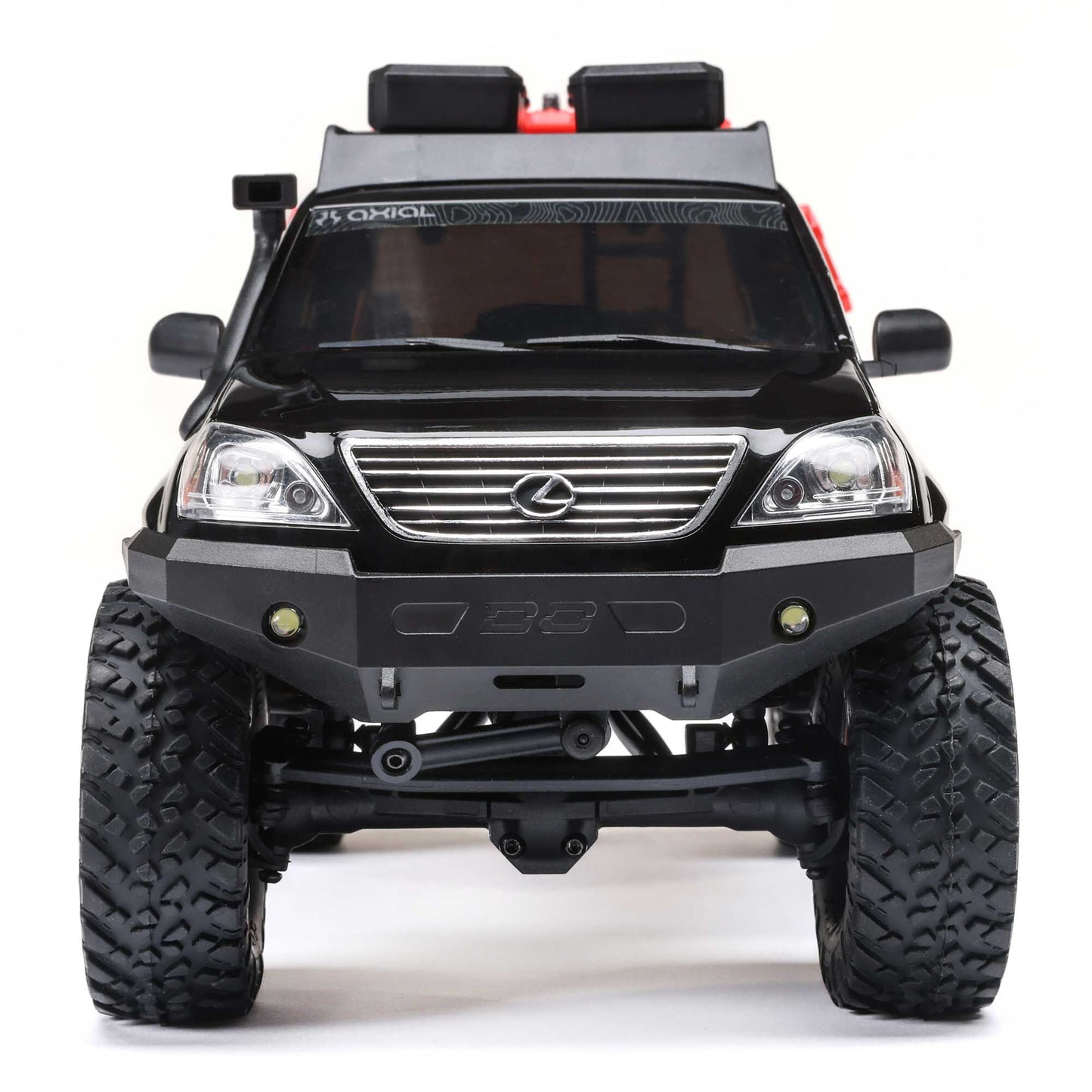 Axial 1/24 SCX24 Lexus GX 470 4X4 RTR Brushed Rock Crawler (Battery & Charger Included), Black
