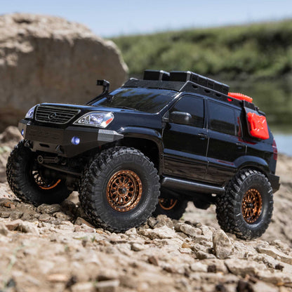 Axial 1/24 SCX24 Lexus GX 470 4X4 RTR Brushed Rock Crawler (Battery & Charger Included), Black