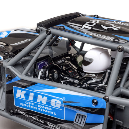 Axial 1/18 UTB18 Capra 4WS 4X4 RTR Brushed Rock Crawler (Battery & Charger Included), Blue