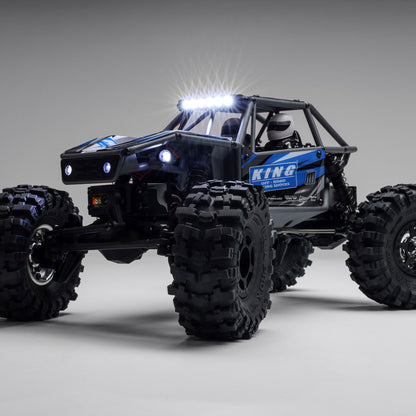 Axial 1/18 UTB18 Capra 4WS 4X4 RTR Brushed Rock Crawler (Battery & Charger Included), Blue
