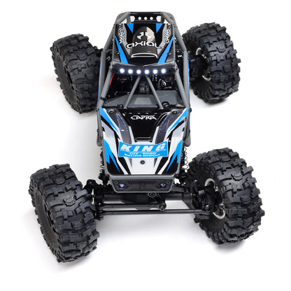 Axial 1/18 UTB18 Capra 4WS 4X4 RTR Brushed Rock Crawler (Battery & Charger Included), Blue