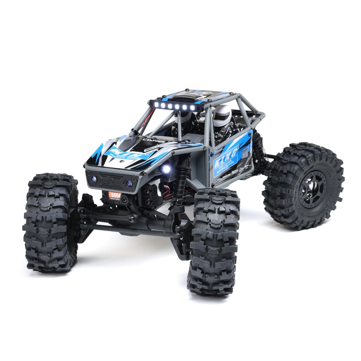 Axial 1/18 UTB18 Capra 4WS 4X4 RTR Brushed Rock Crawler (Battery & Charger Included), Blue