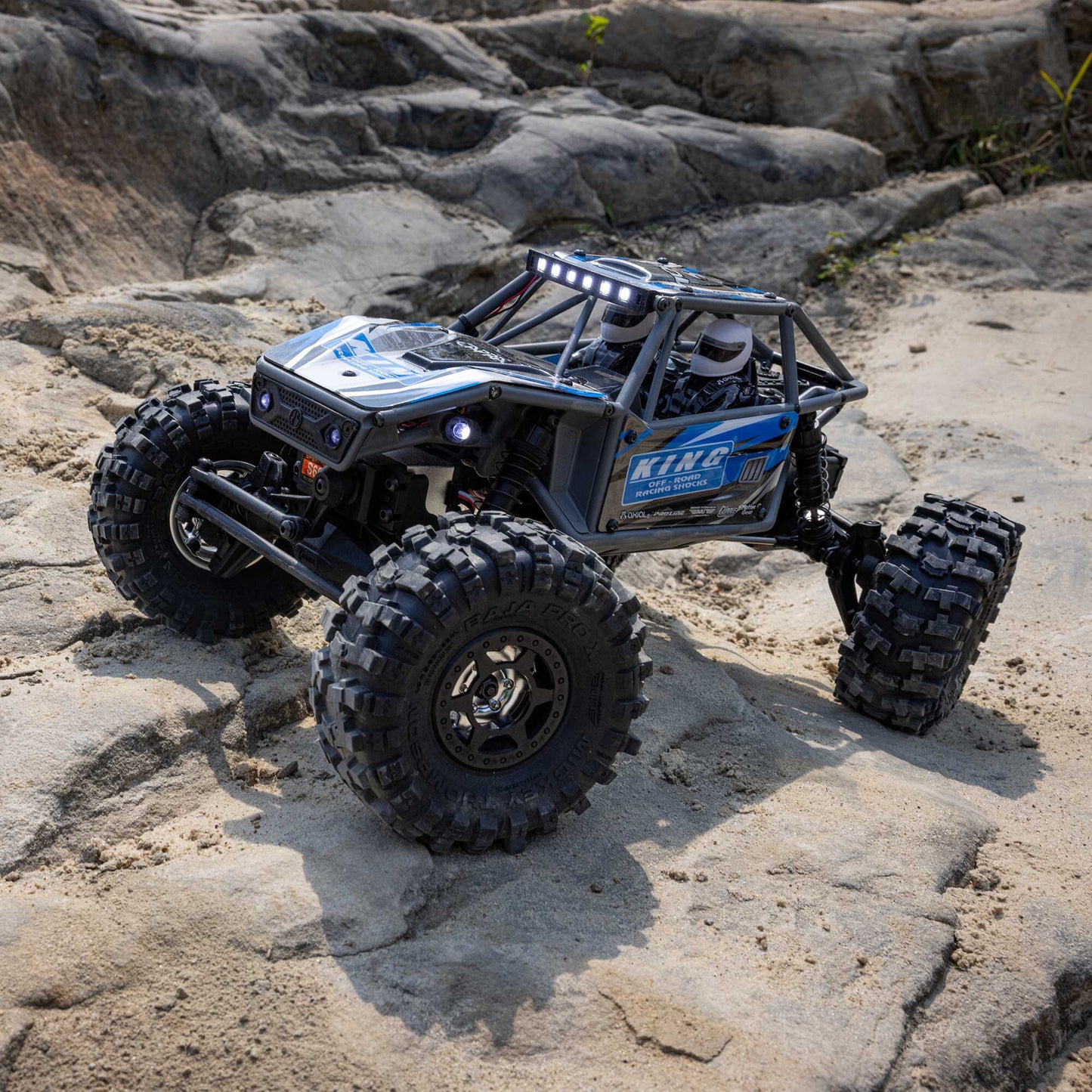 Axial 1/18 UTB18 Capra 4WS 4X4 RTR Brushed Rock Crawler (Battery & Charger Included), Blue