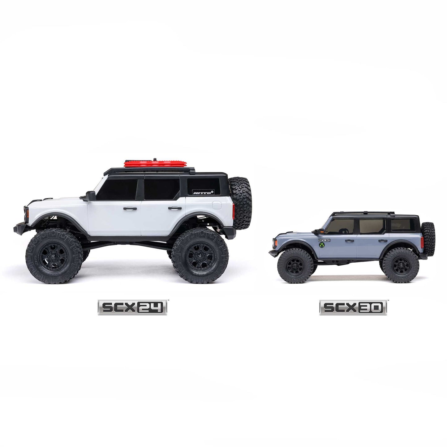 Axial 1/30 SCX30 Ford Bronco 4X4 RTR Brushed Rock Crawler (Battery & Charger Included), Gray