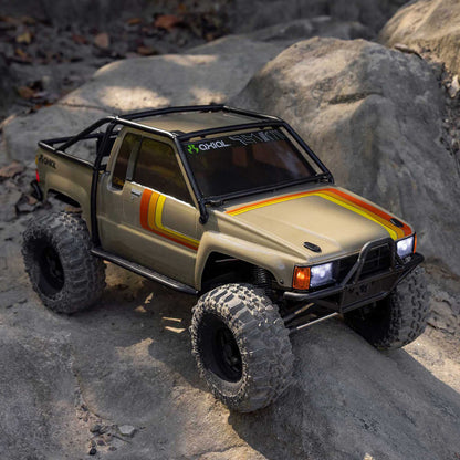 Axial 1/10 SCX10 III 1987 Toyota SR5 4X4 RTR Brushed Rock Crawler, Tan