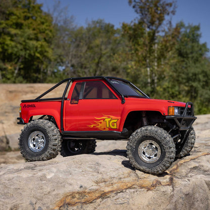 Axial 1/10 SCX10 III 1987 Toyota SR5 4X4 RTR Brushed Rock Crawler, Red
