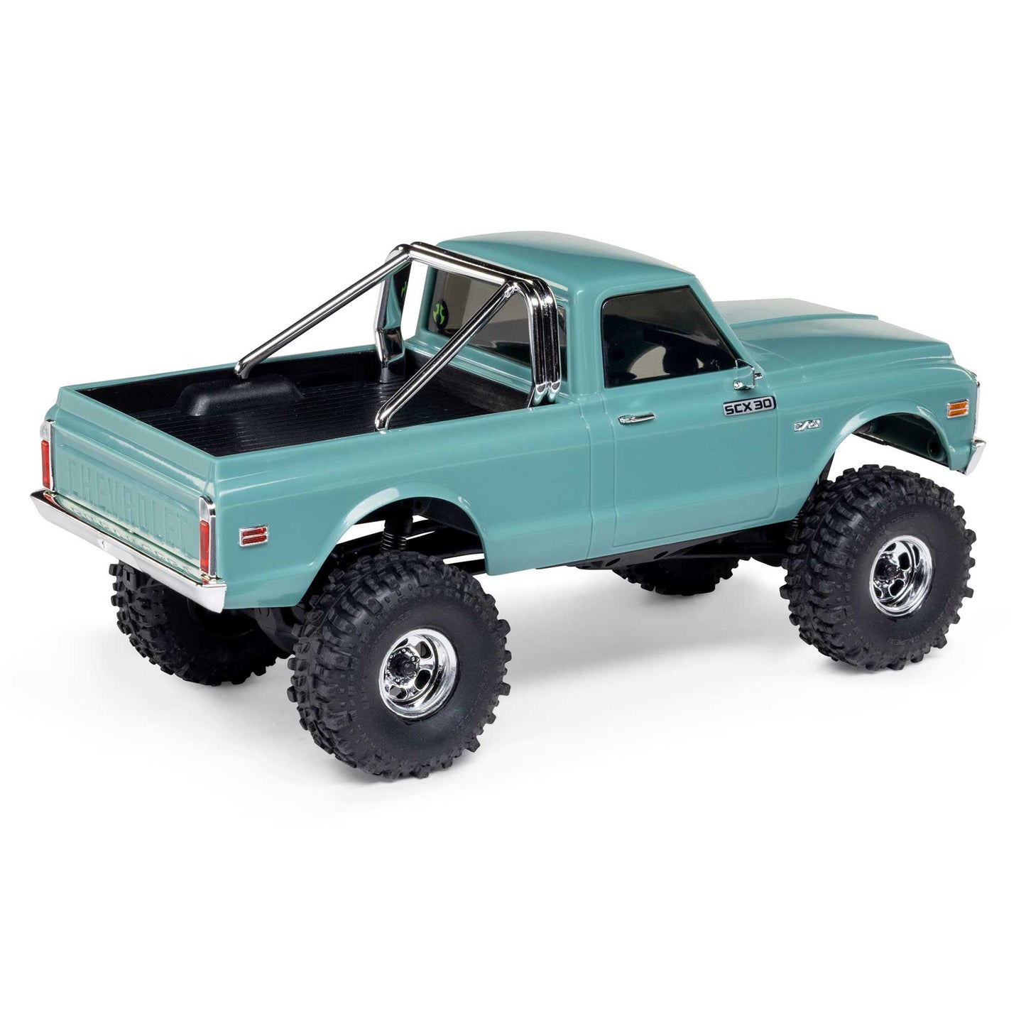 1/30 SCX30 Chevrolet K10 4X4 RTR Brushed Rock Crawler (Battery & Charger Included), Green