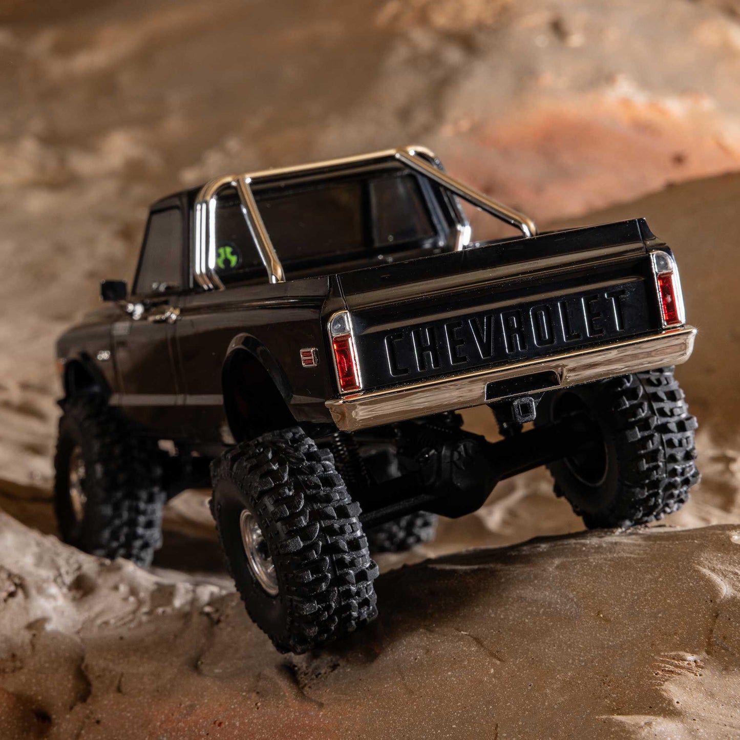 1/30 SCX30 Chevrolet K10 4X4 RTR Brushed Rock Crawler (Battery & Charger Included), Black
