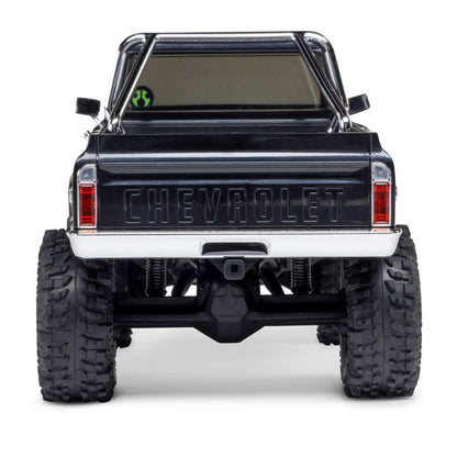 1/30 SCX30 Chevrolet K10 4X4 RTR Brushed Rock Crawler (Battery & Charger Included), Black