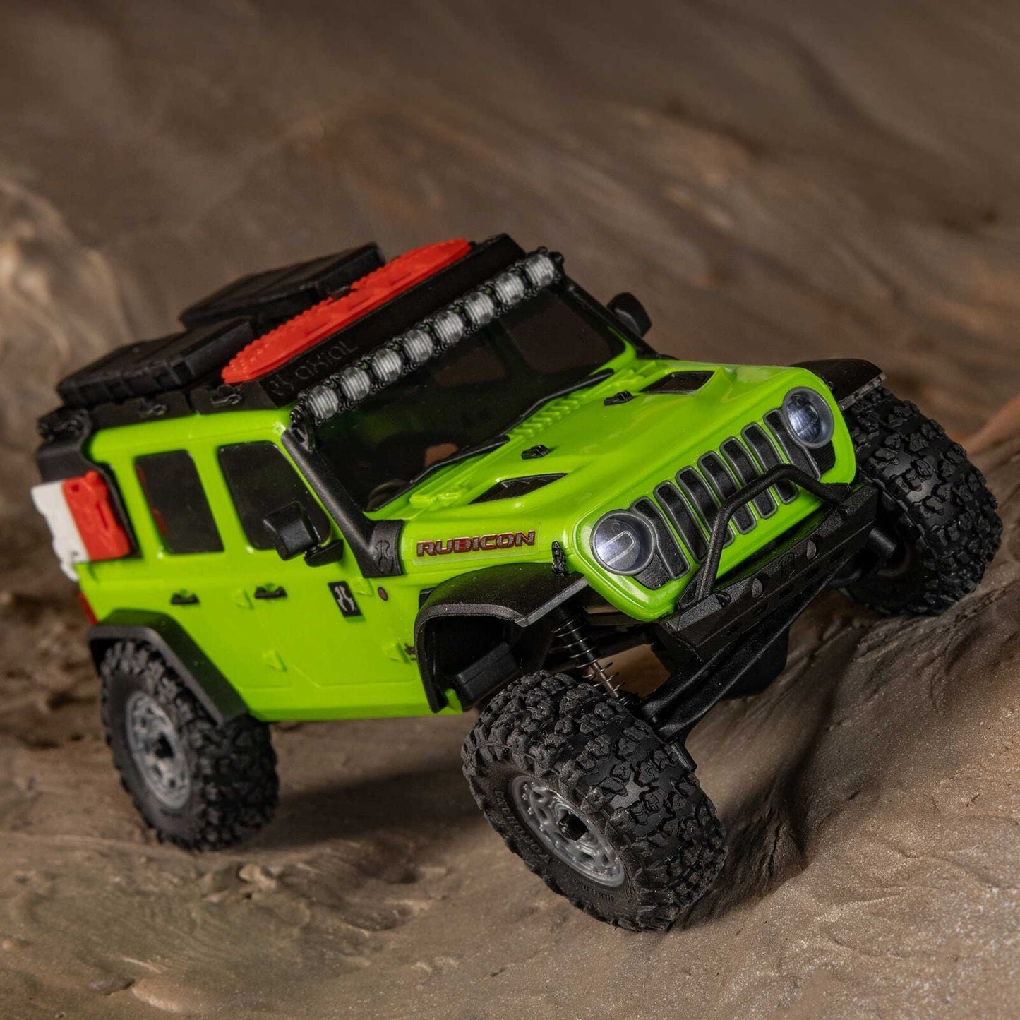 Axial Axial 1/30 SCX30 Jeep Wrangler JLU 4X4 RTR Brushed Rock Crawler, Green