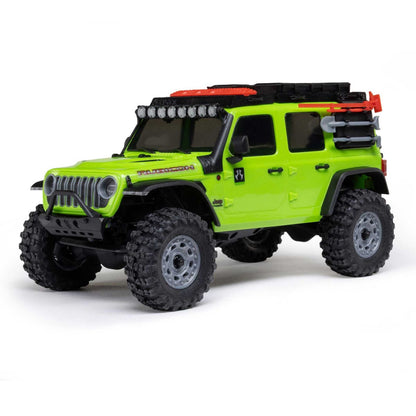 Axial Axial 1/30 SCX30 Jeep Wrangler JLU 4X4 RTR Brushed Rock Crawler, Green