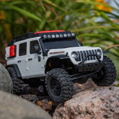 Axial Axial 1/30 SCX30 Jeep Wrangler JLU 4X4 RTR Brushed Rock Crawler, White