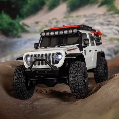 Axial Axial 1/30 SCX30 Jeep Wrangler JLU 4X4 RTR Brushed Rock Crawler, White