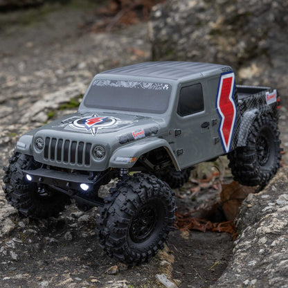 Axial SCX24 Summit Racing Jeep Gladiator 4x4 Rock Crawler RTR, Gray