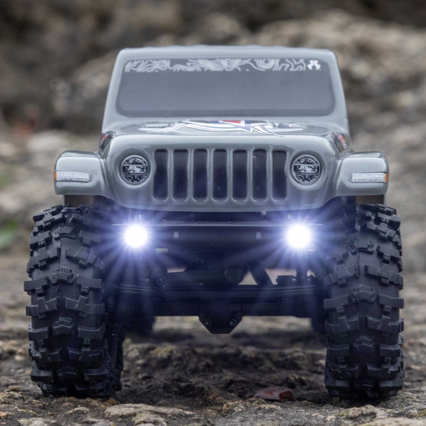 Axial SCX24 Summit Racing Jeep Gladiator 4x4 Rock Crawler RTR, Gray