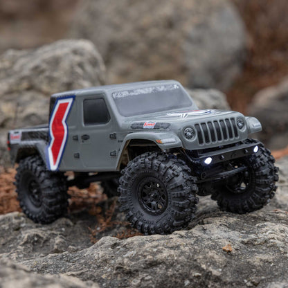 Axial SCX24 Summit Racing Jeep Gladiator 4x4 Rock Crawler RTR, Gray