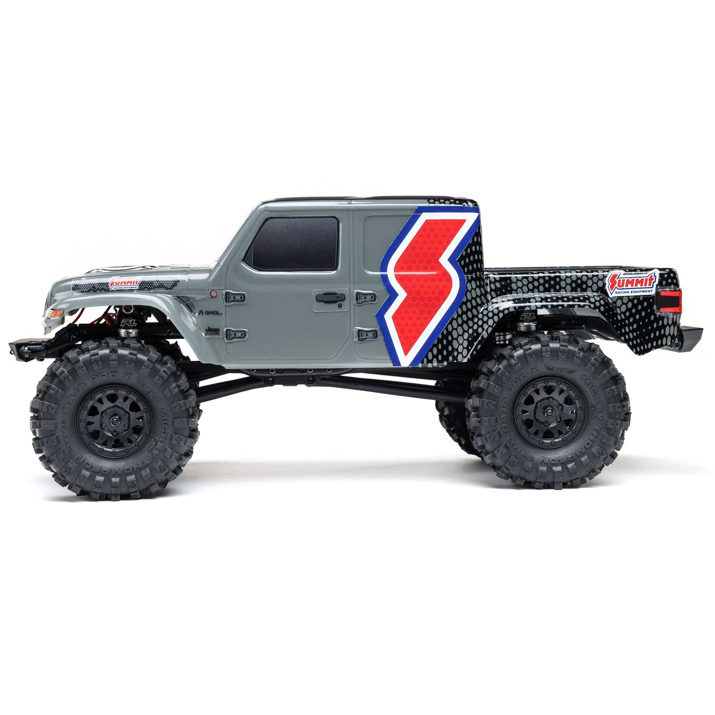 Axial SCX24 Summit Racing Jeep Gladiator 4x4 Rock Crawler RTR, Gray